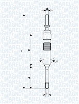 MAGNETI MARELLI 062900023304 -  Свеча накаливания
